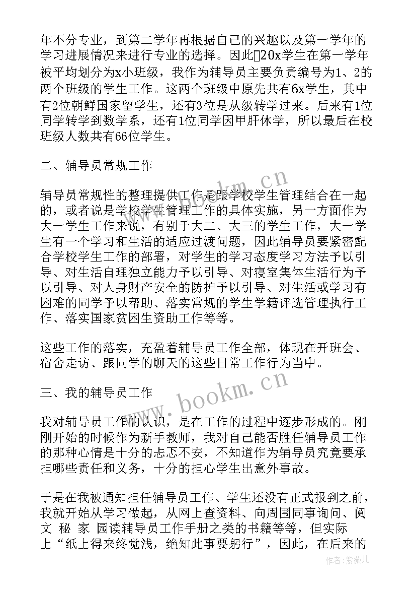 2023年银行检查辅导员工工作总结 辅导员工作报告(优秀9篇)