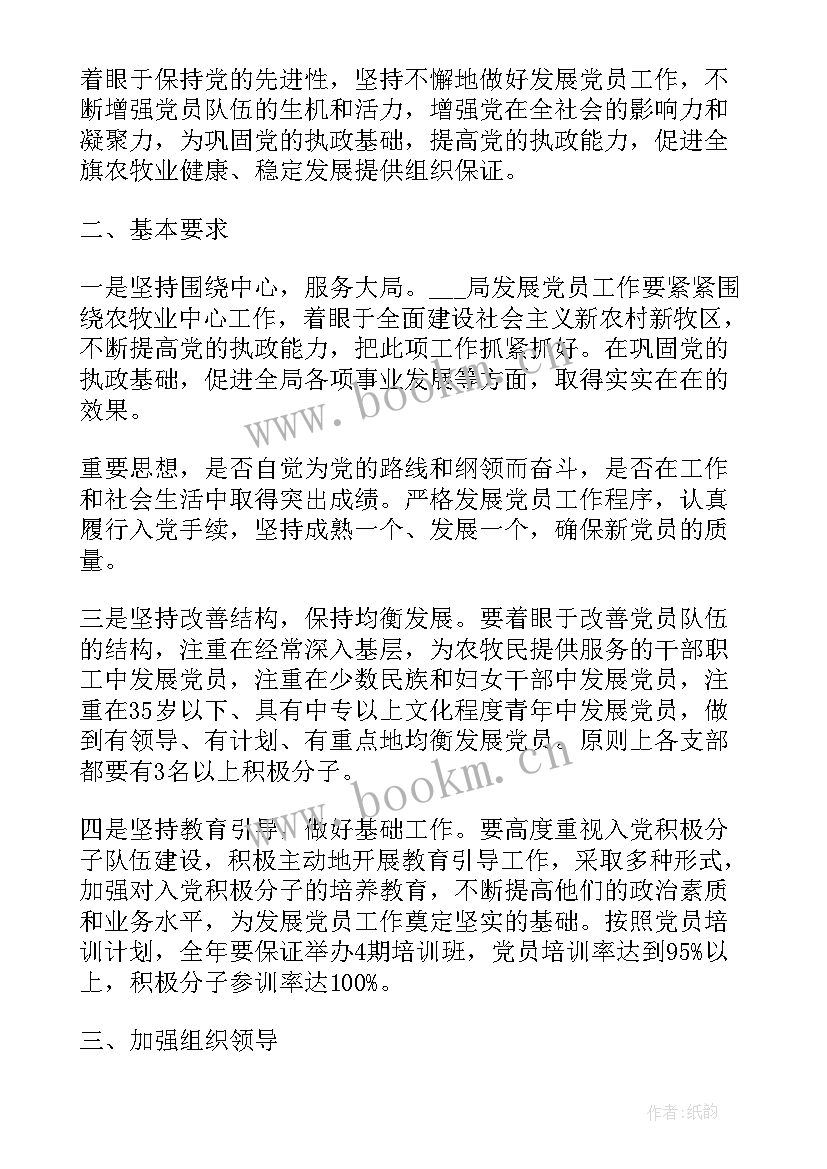 2023年发展党员工作专题报告(精选9篇)