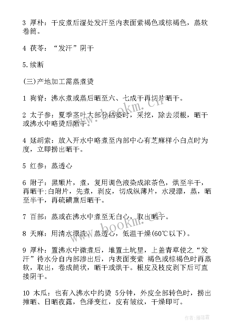 2023年药店工作总结字中药 执业药师中药鉴定部分重要考点总结(模板5篇)