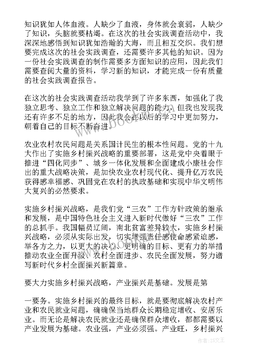 2023年乡村振兴工作调研简报 乡村振兴调研报告(汇总5篇)