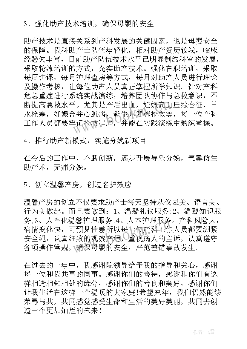 助产士工作总结(精选10篇)