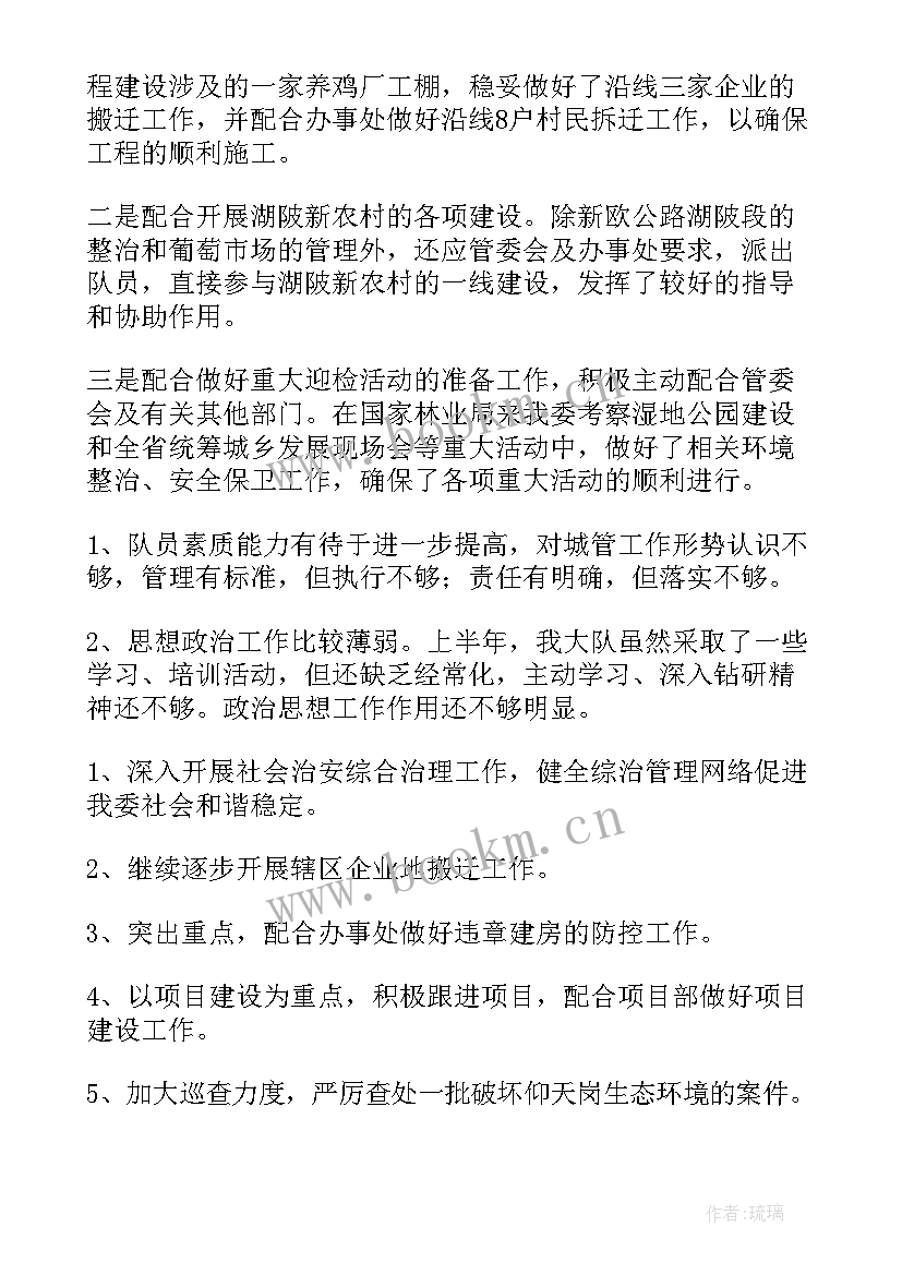 综合执法队工作计划 街道综合执法队工作总结(优秀8篇)