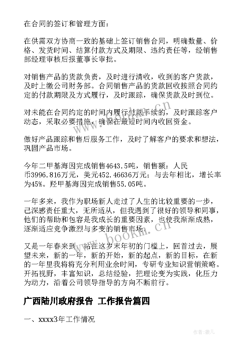 最新广西陆川政府报告 工作报告(通用8篇)