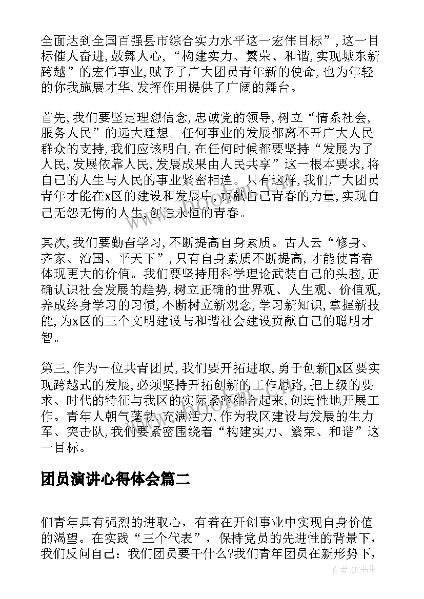 最新团员演讲心得体会(通用7篇)