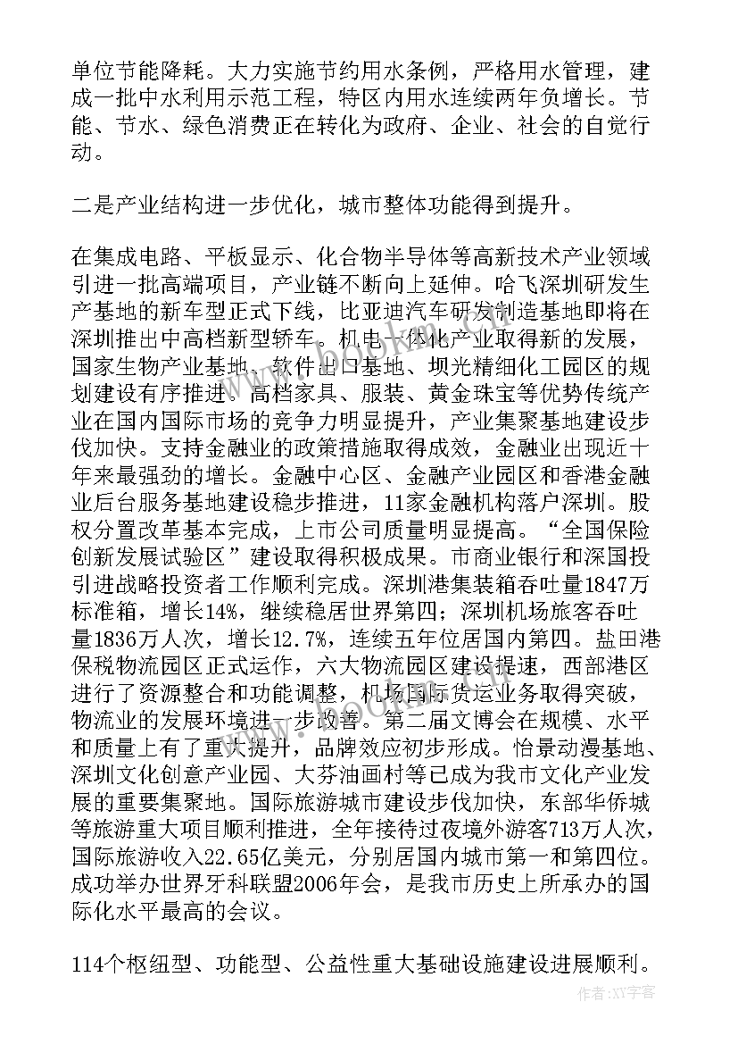 鹤浦镇政府官网 深圳政府工作报告(模板6篇)