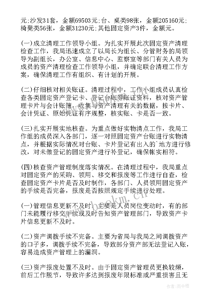 2023年实物资产盘点总结 资产清理盘点工作计划(实用5篇)