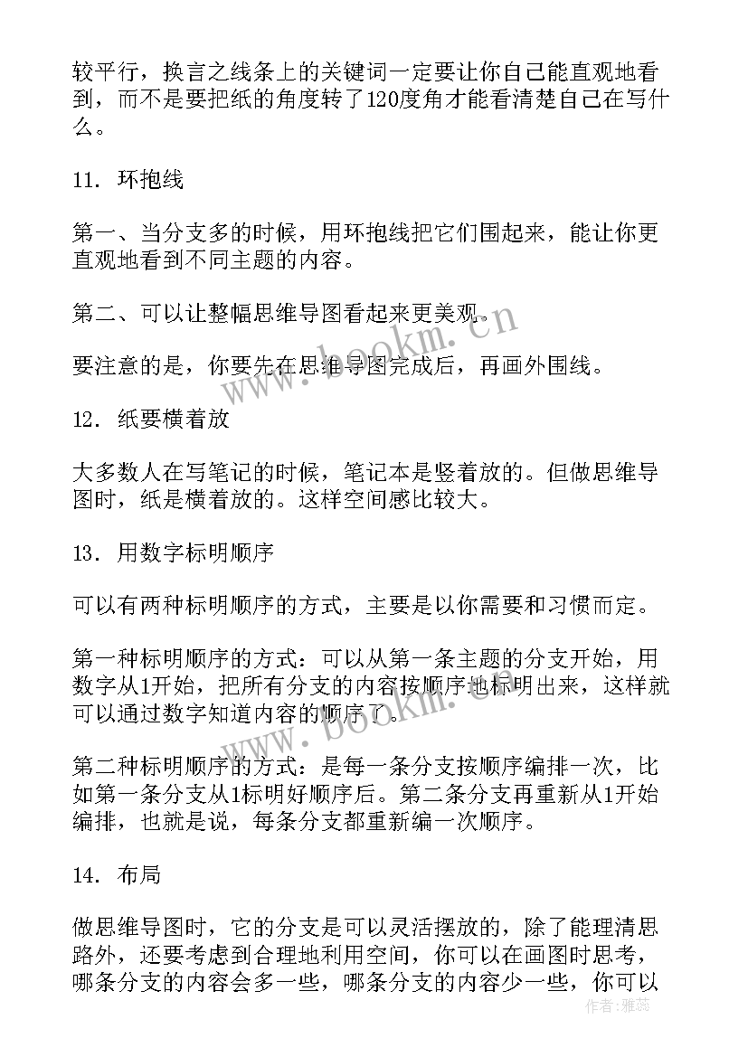 最新日工作汇报内容及格式 思维导图培训心得总结(模板10篇)