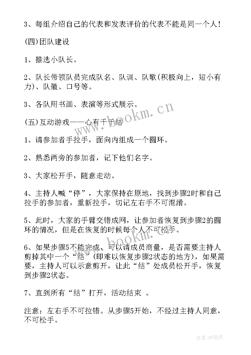 2023年自我鉴定团队精神 开展团建活动方案组织团队建设活动策划方案(优质5篇)