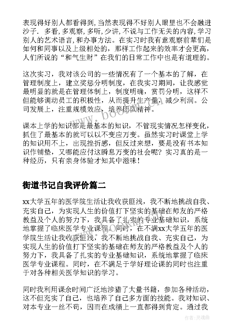 2023年街道书记自我评价 党委书记自我评价(汇总10篇)