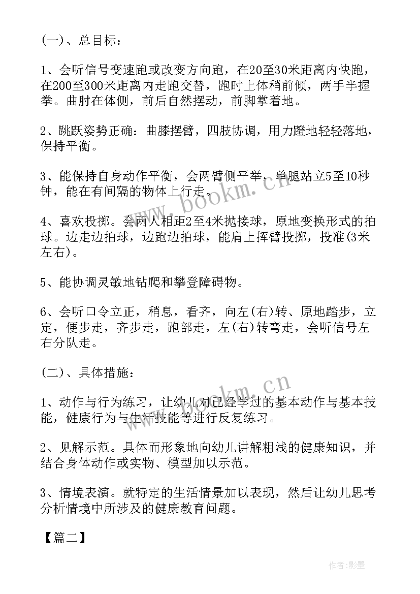 2023年大班秋季健康教学工作计划下学期 大班健康教育工作计划(实用5篇)