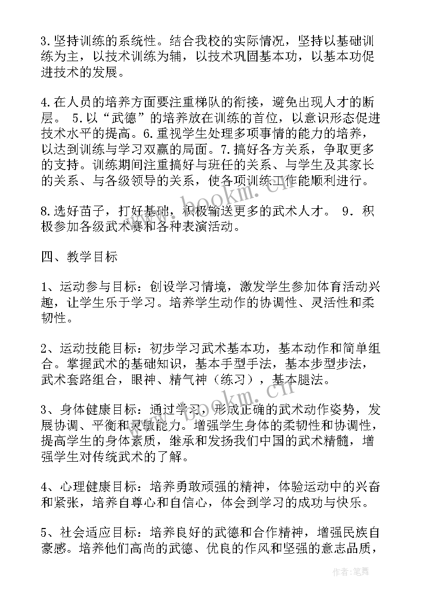 2023年武术工作总结和计划(优质8篇)