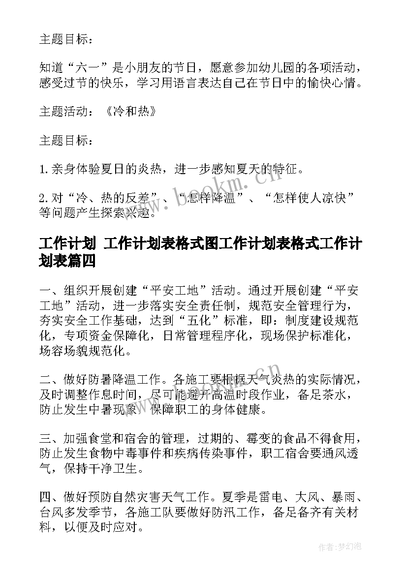 2023年工作计划 工作计划表格式图工作计划表格式工作计划表(模板7篇)