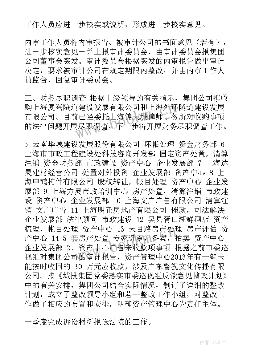 审计组长工作计划(优秀8篇)