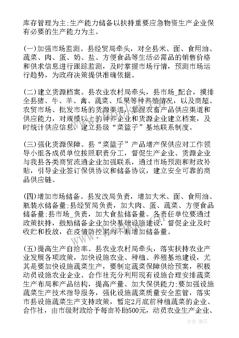 2023年蔬菜主管的工作标准 冬天蔬菜保障工作计划(通用8篇)