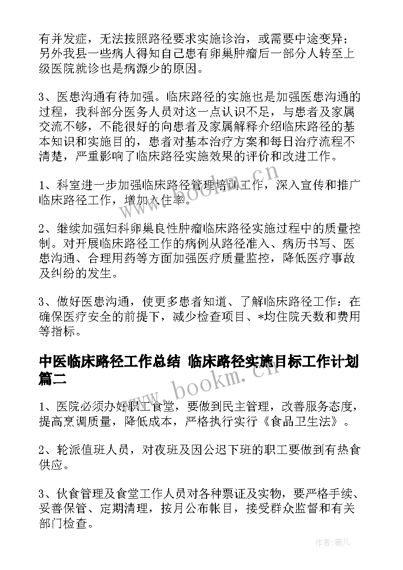 2023年中医临床路径工作总结 临床路径实施目标工作计划(模板5篇)