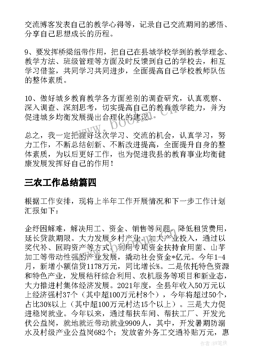 2023年三农工作总结(优质8篇)