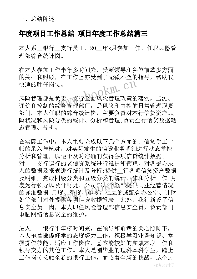 年度项目工作总结 项目年度工作总结(通用10篇)