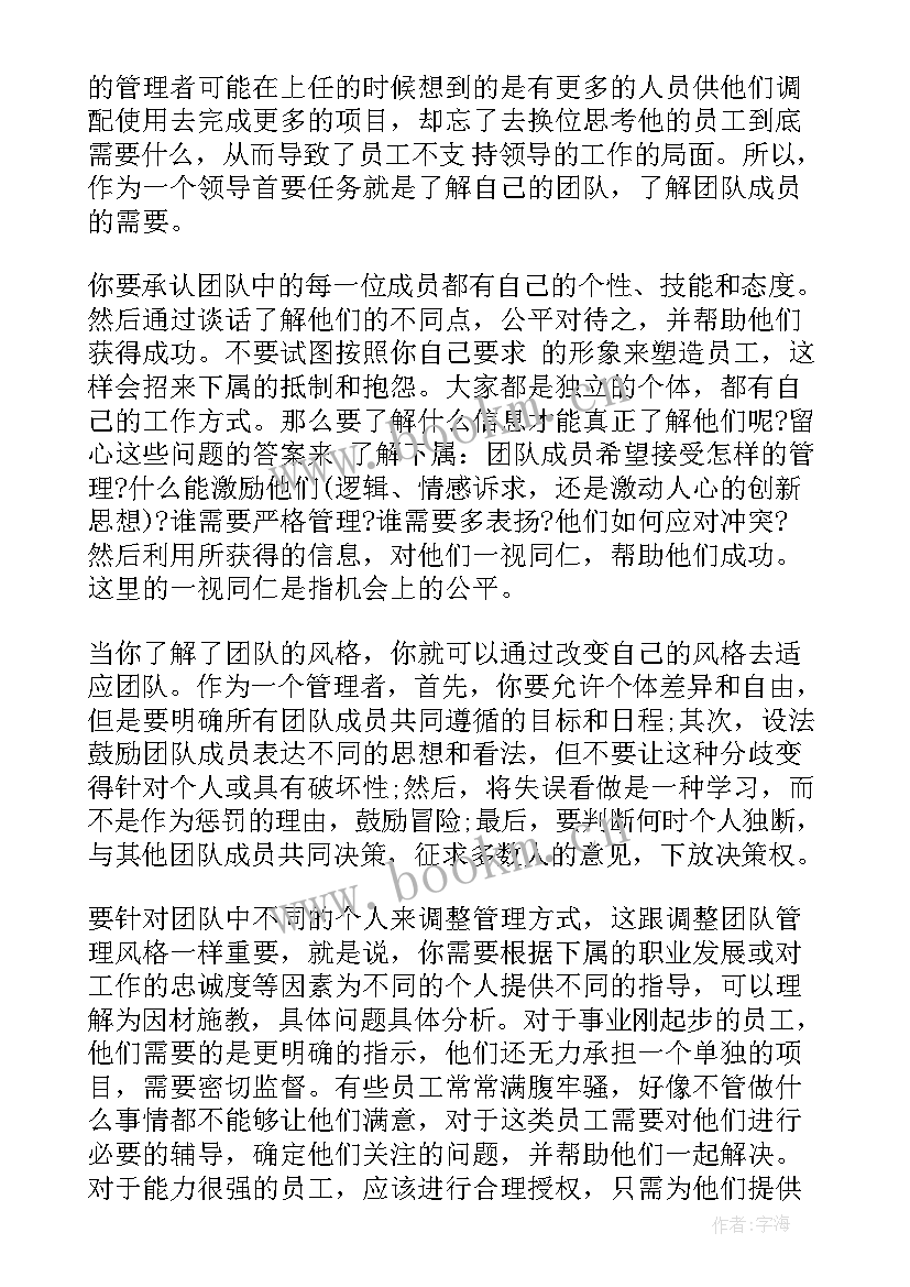 2023年新团队管理计划书 团队工作计划(精选6篇)