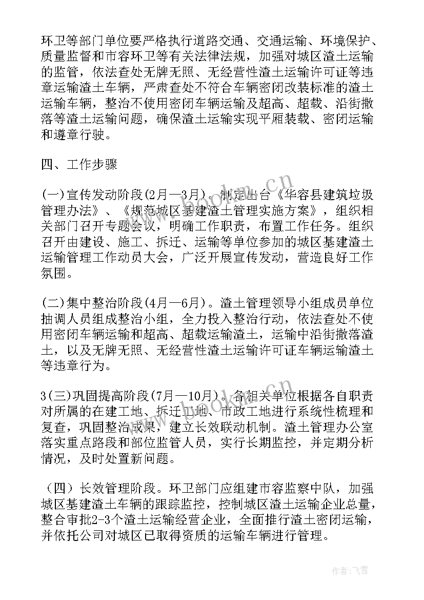 最新渣土办工作报告(优质5篇)