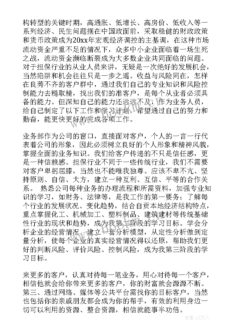 最新担保公司半年度工作总结 担保公司工作计划(模板5篇)