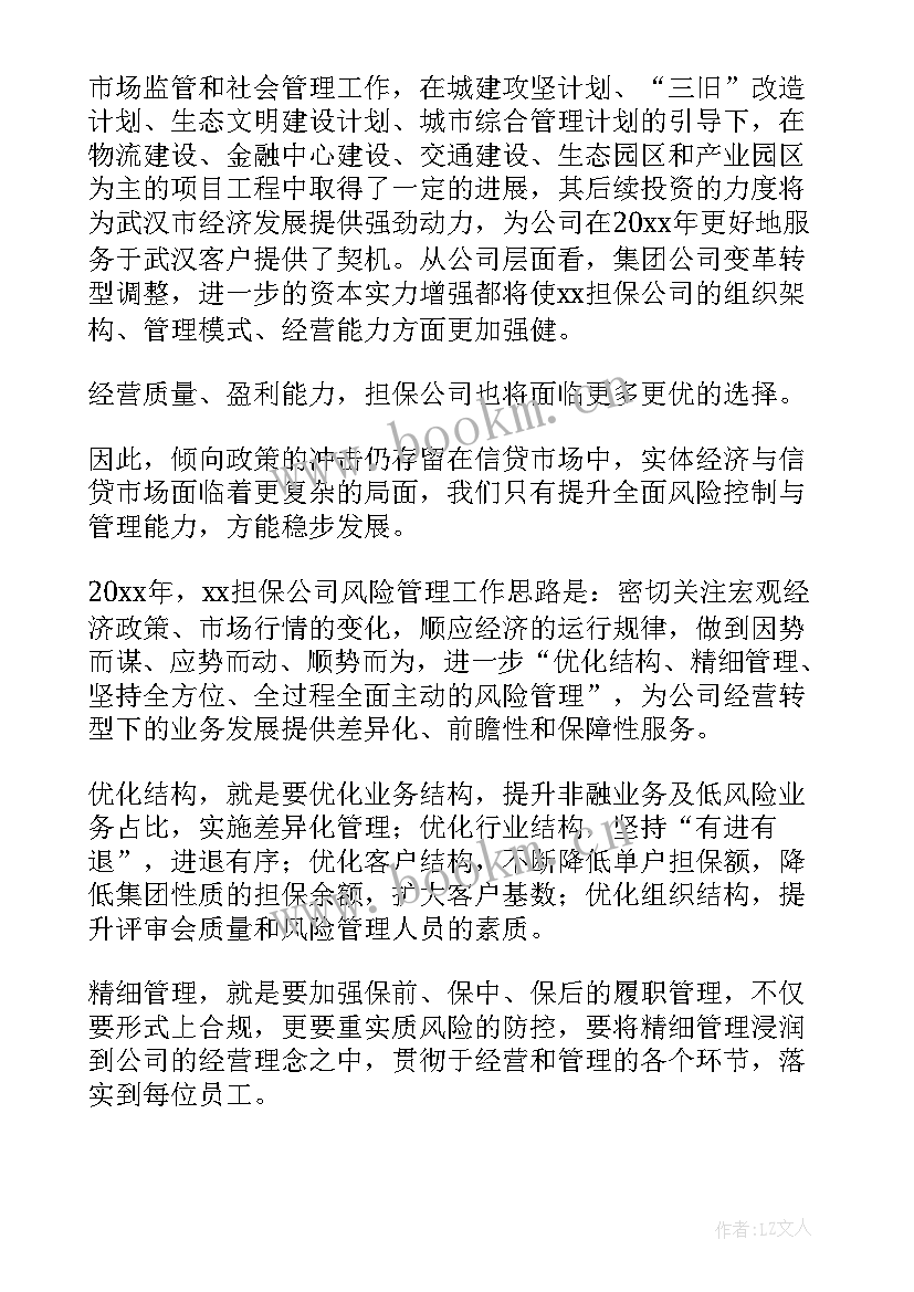 最新担保公司半年度工作总结 担保公司工作计划(模板5篇)