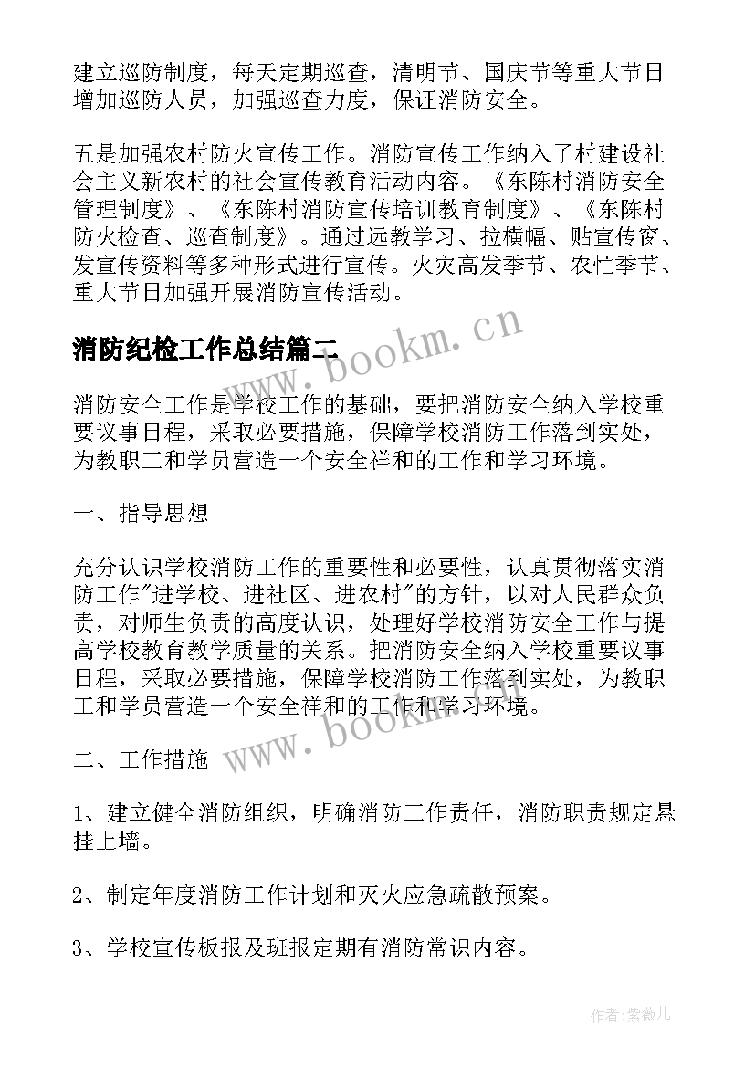 2023年消防纪检工作总结(优秀6篇)