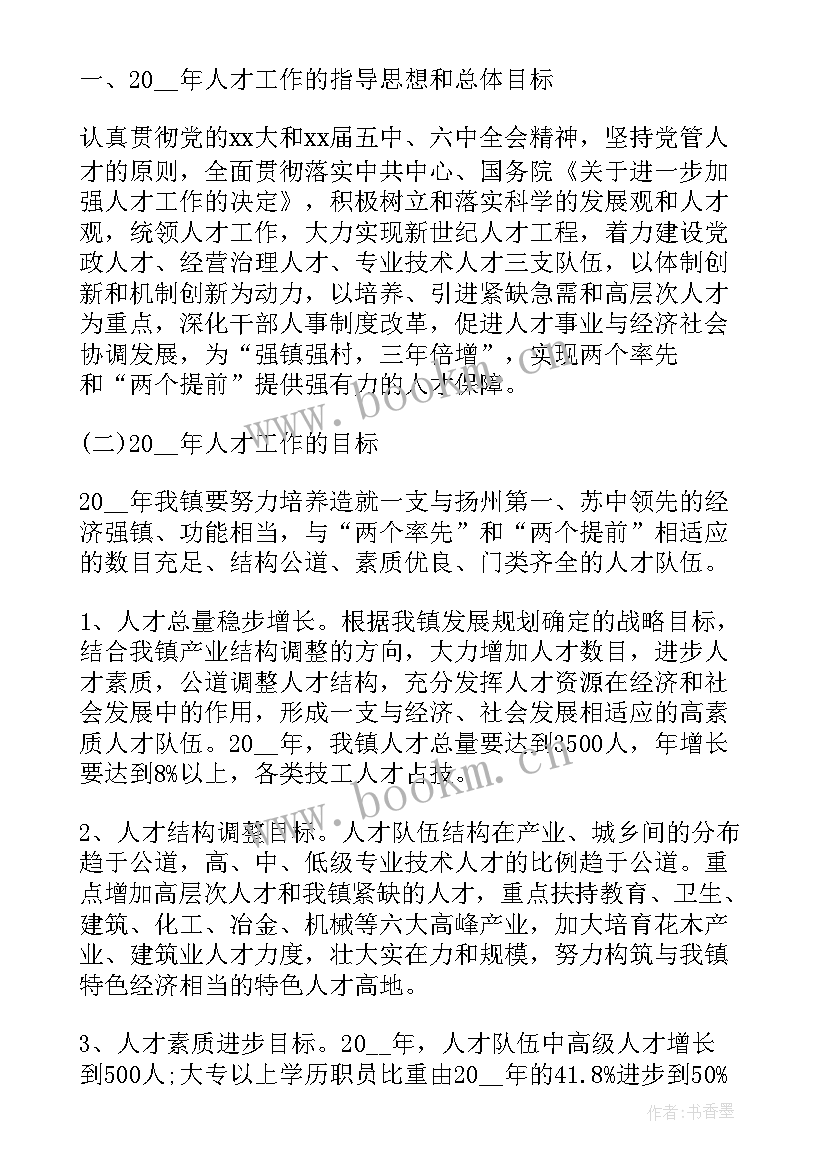 最新人才工作下一步工作计划(优秀8篇)