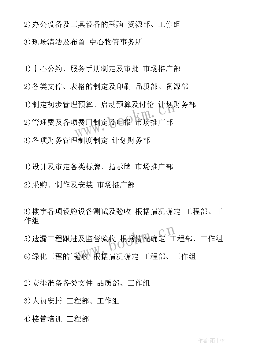 最新前期物业工作计划 怎样找到前期物业工作计划(大全5篇)