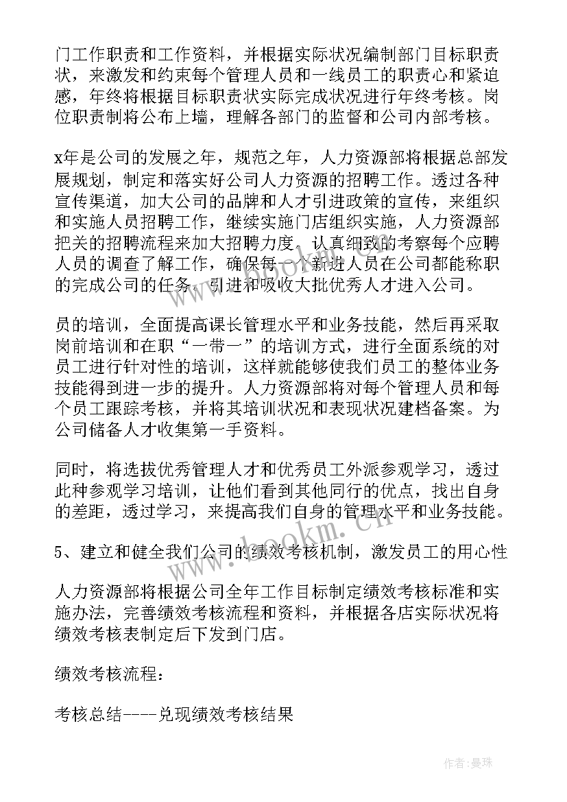 最新人力资源工作计划和目标 人力资源工作计划(汇总5篇)