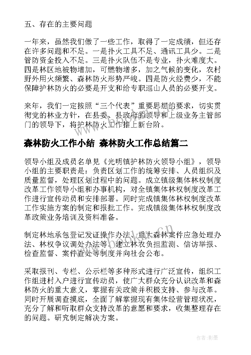 森林防火工作小结 森林防火工作总结(大全9篇)