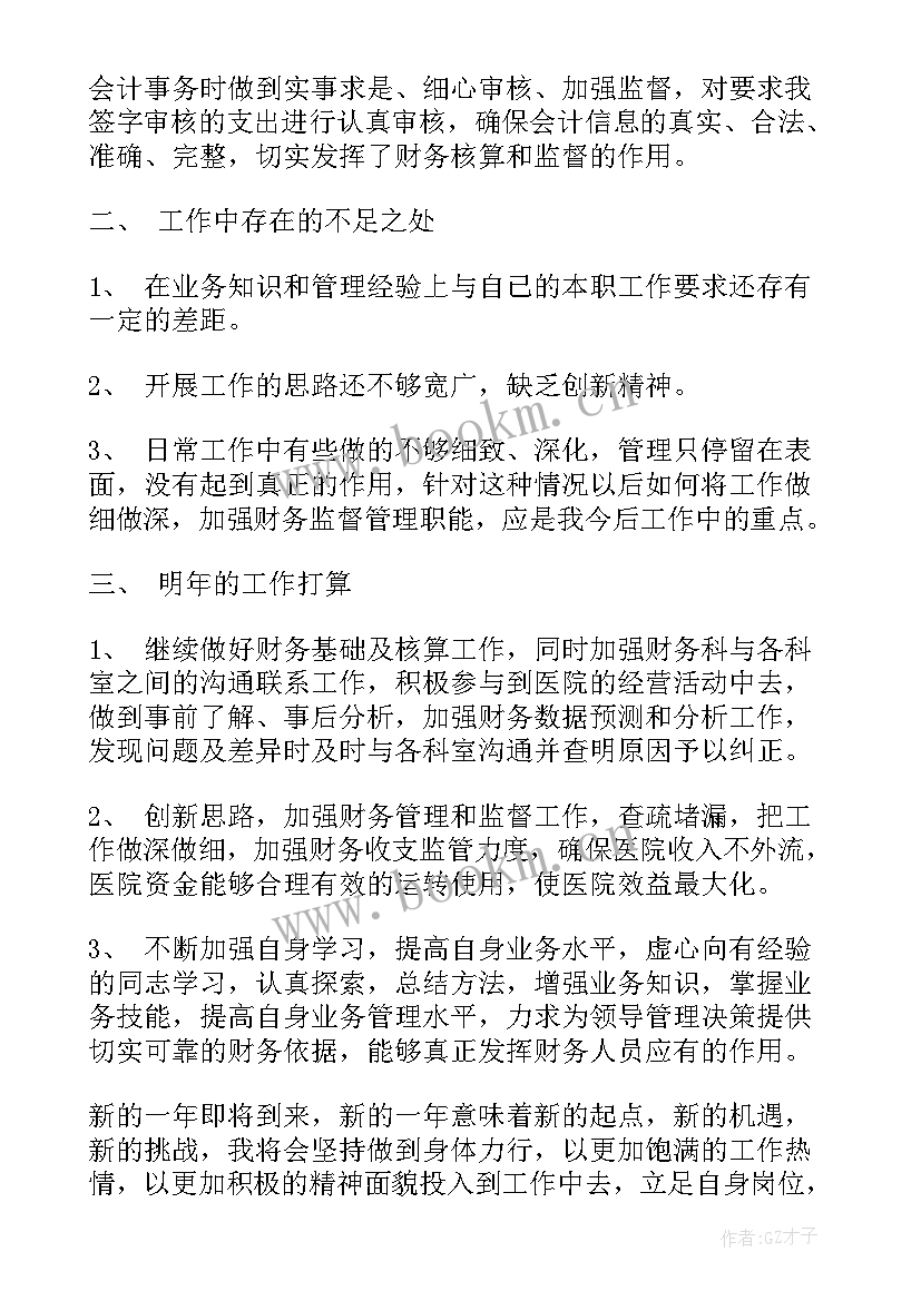 2023年卫生院财务工作总结(实用5篇)