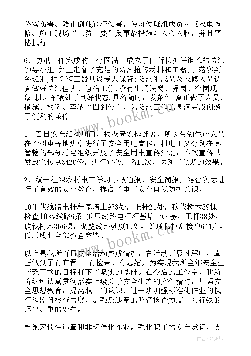 电力工作总结报告(汇总9篇)