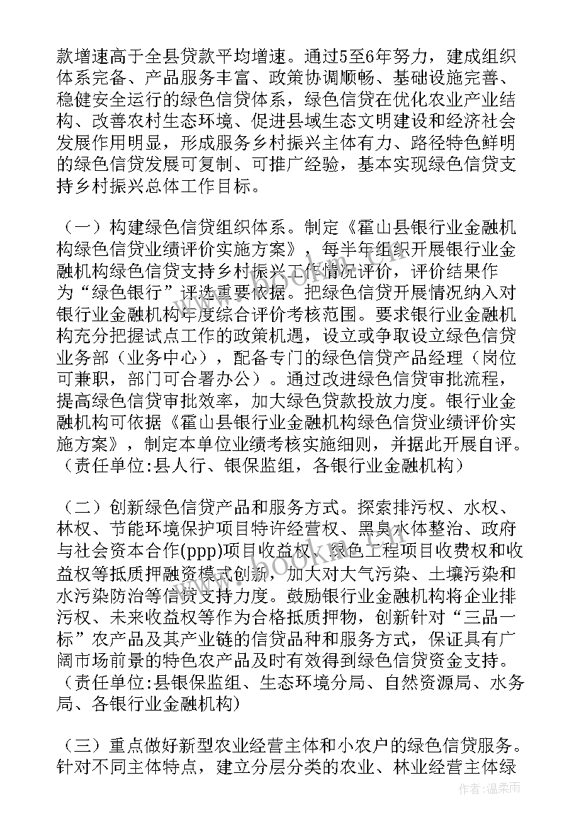 2023年贷审会工作总结 绿色金融贷款工作计划(通用5篇)