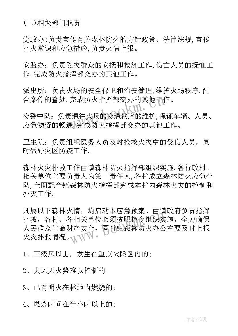 2023年森林防火工作方案及应急预案 清明森林防火工作计划(大全10篇)