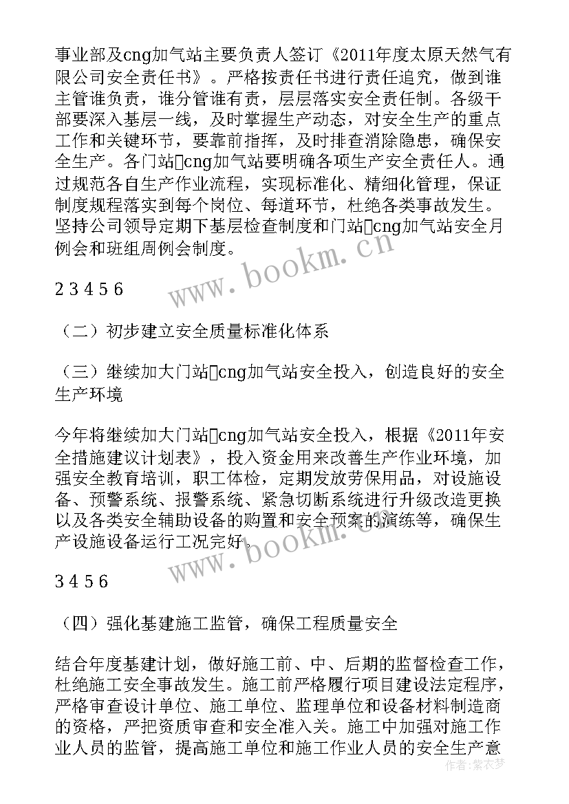 最新天然气工作总结 天然气部门工作计划(模板9篇)