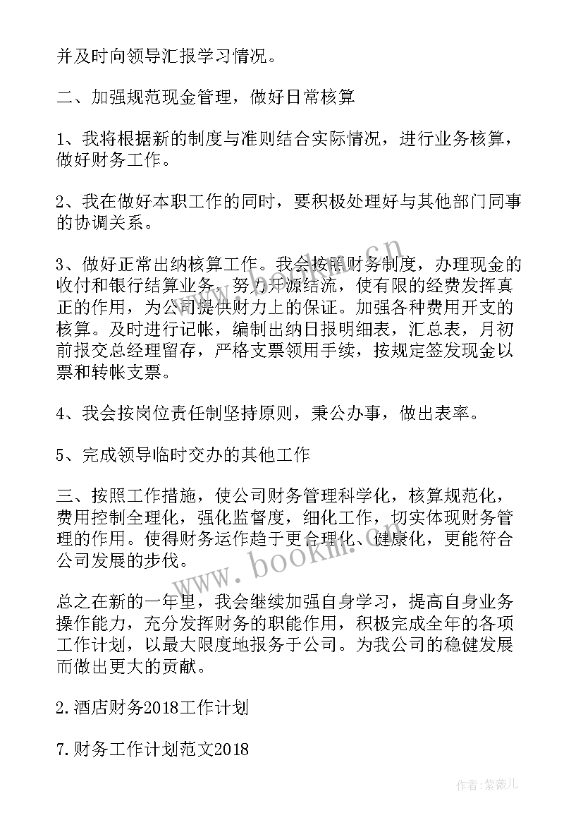 最新五年工作计划 财务工作计划财务工作计划(汇总8篇)