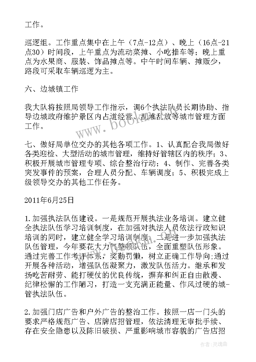 2023年环境执法大队工作计划(精选5篇)