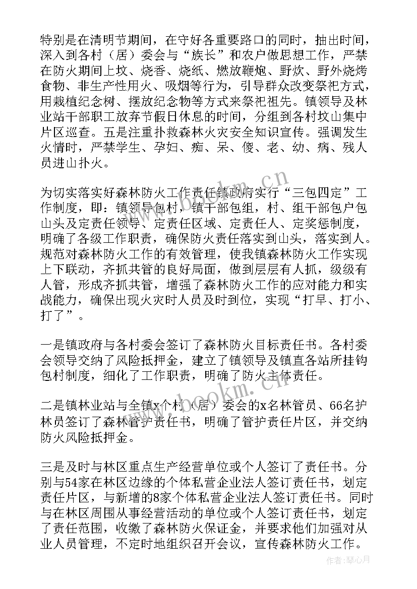 最新森林乡村创建工作报告 森林防火工作总结(大全6篇)