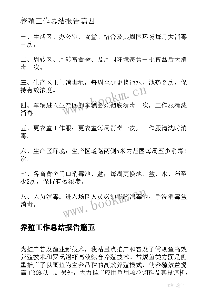 2023年养殖工作总结报告(精选8篇)