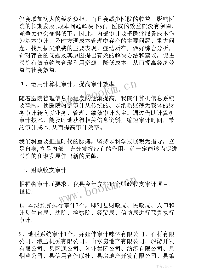 2023年造价审计人员工作总结(汇总5篇)