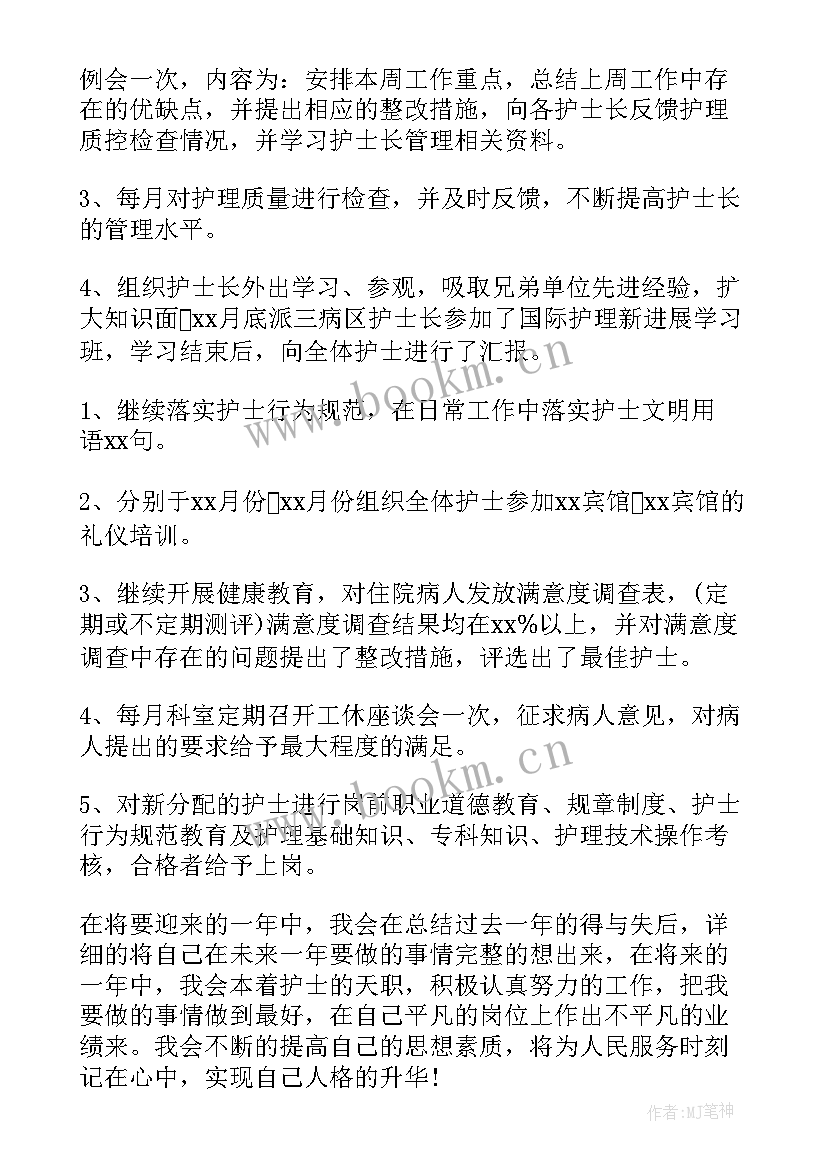 2023年护士工作总结(优秀6篇)