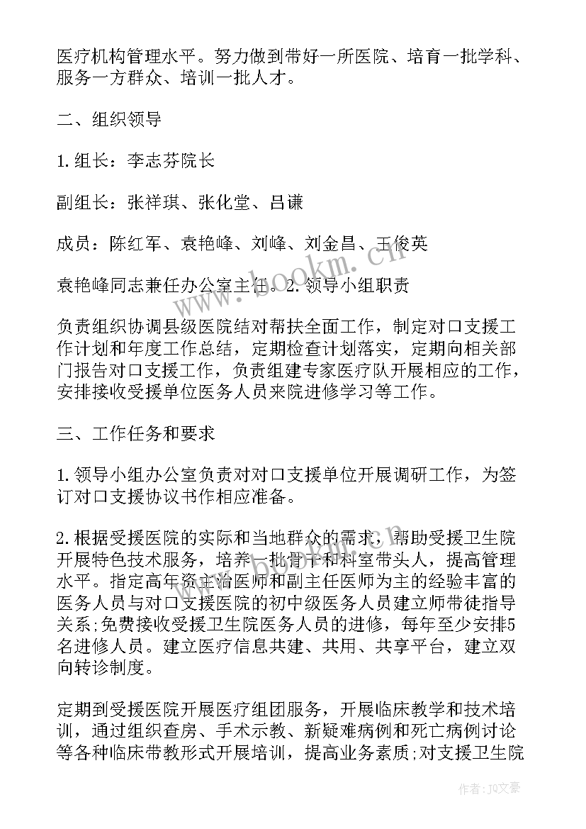 最新医生对口下乡支援政策 医师下乡工作计划(模板5篇)