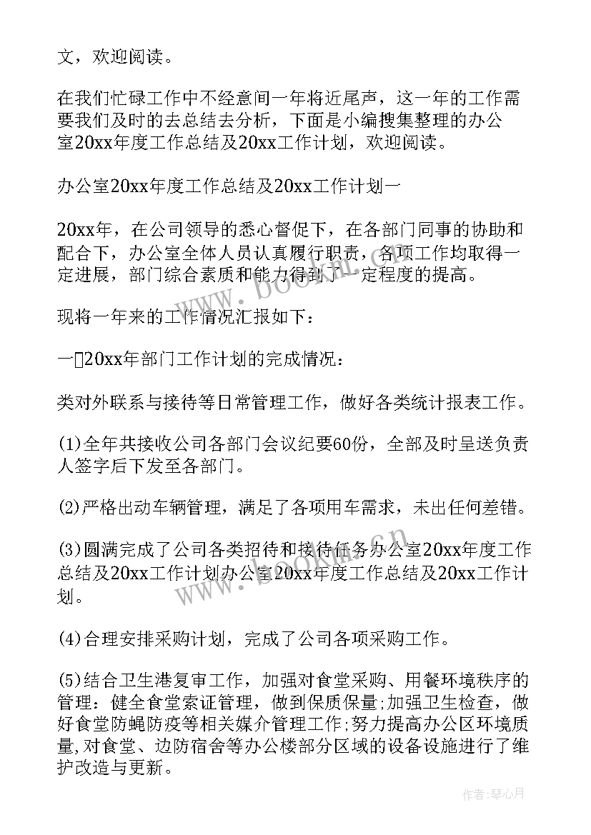 2023年内镜室工作计划及整改措施 工作计划总结(模板5篇)