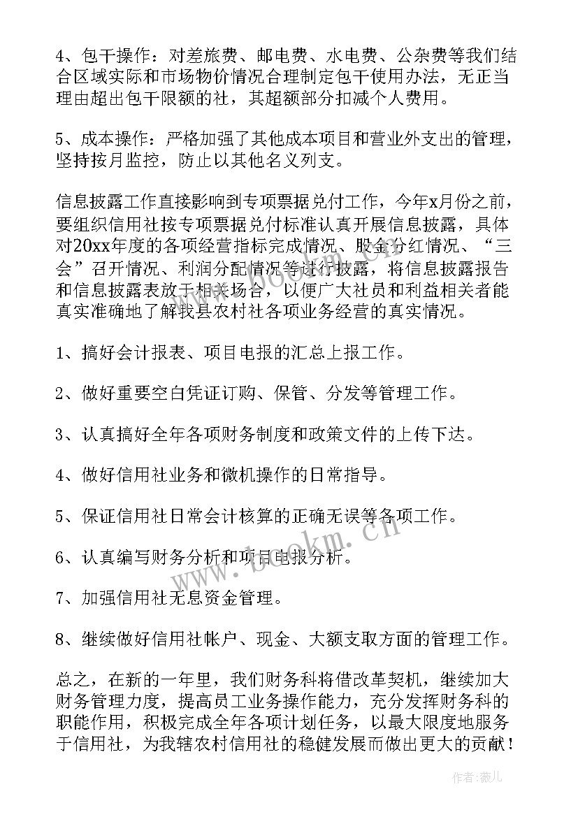 财务人员工作计划 年度财务工作计划(精选9篇)