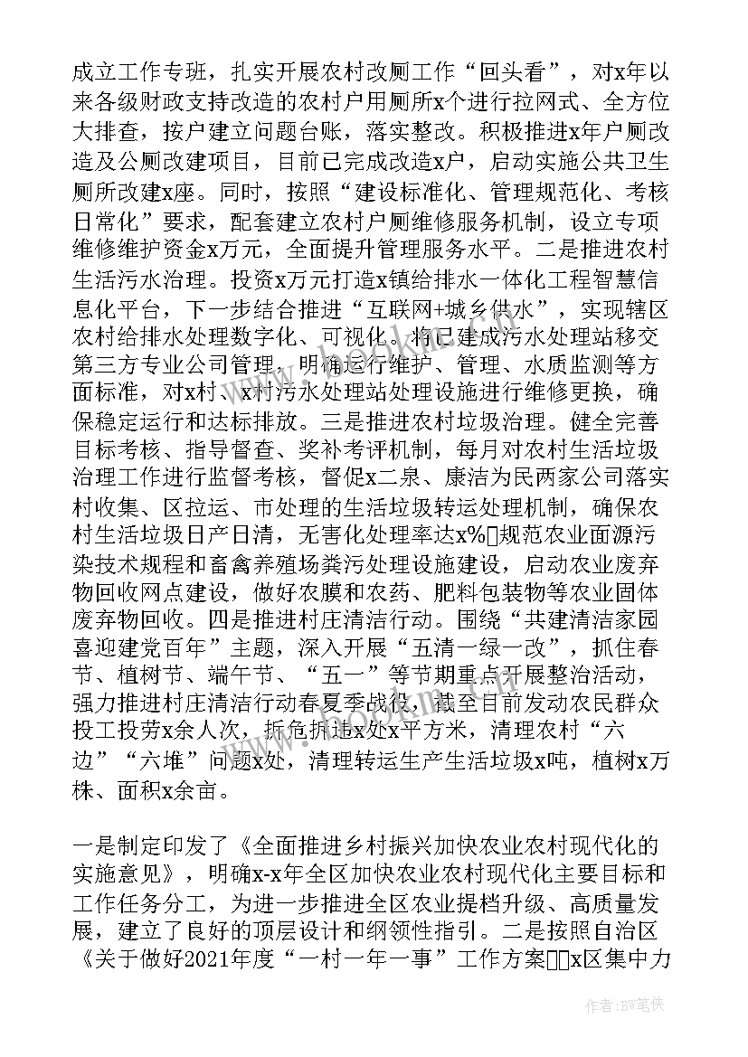 2023年农业农村工作总结(模板6篇)