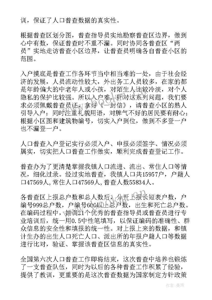 2023年普查工作报告(精选10篇)