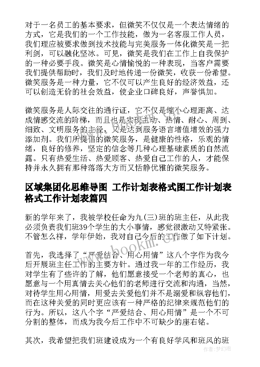 2023年区域集团化思维导图 工作计划表格式图工作计划表格式工作计划表(大全5篇)