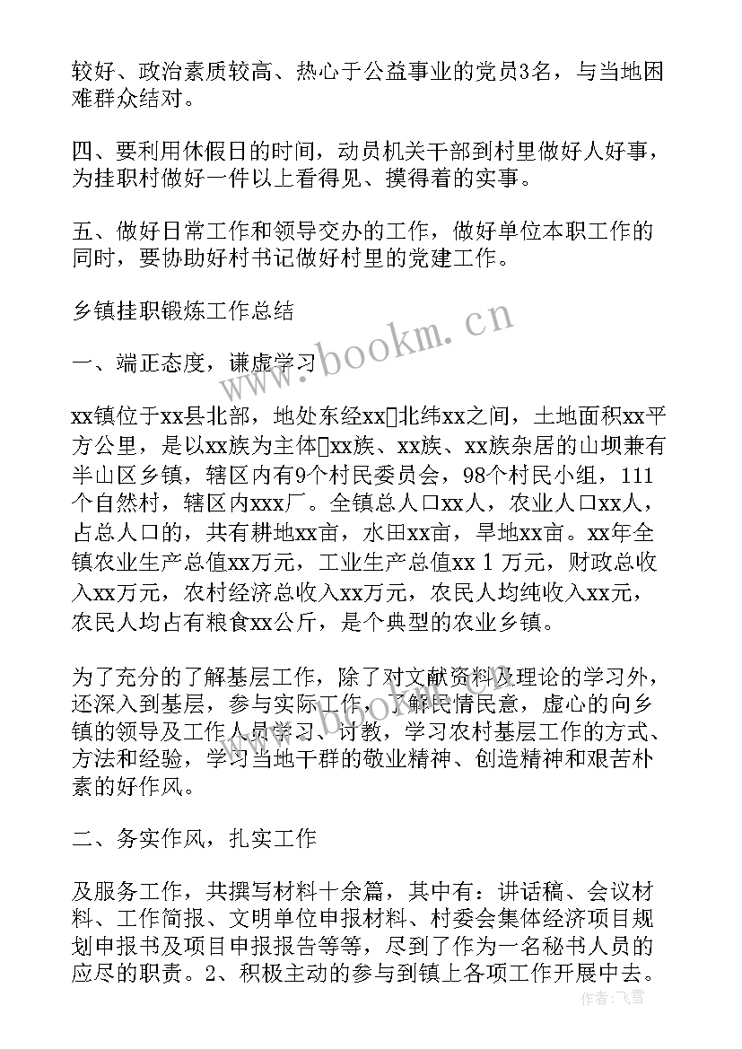 挂职三年工作计划书(精选6篇)