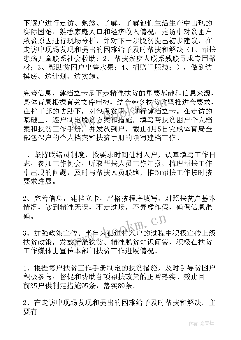 2023年精准扶贫专项考核工作总结报告(通用7篇)