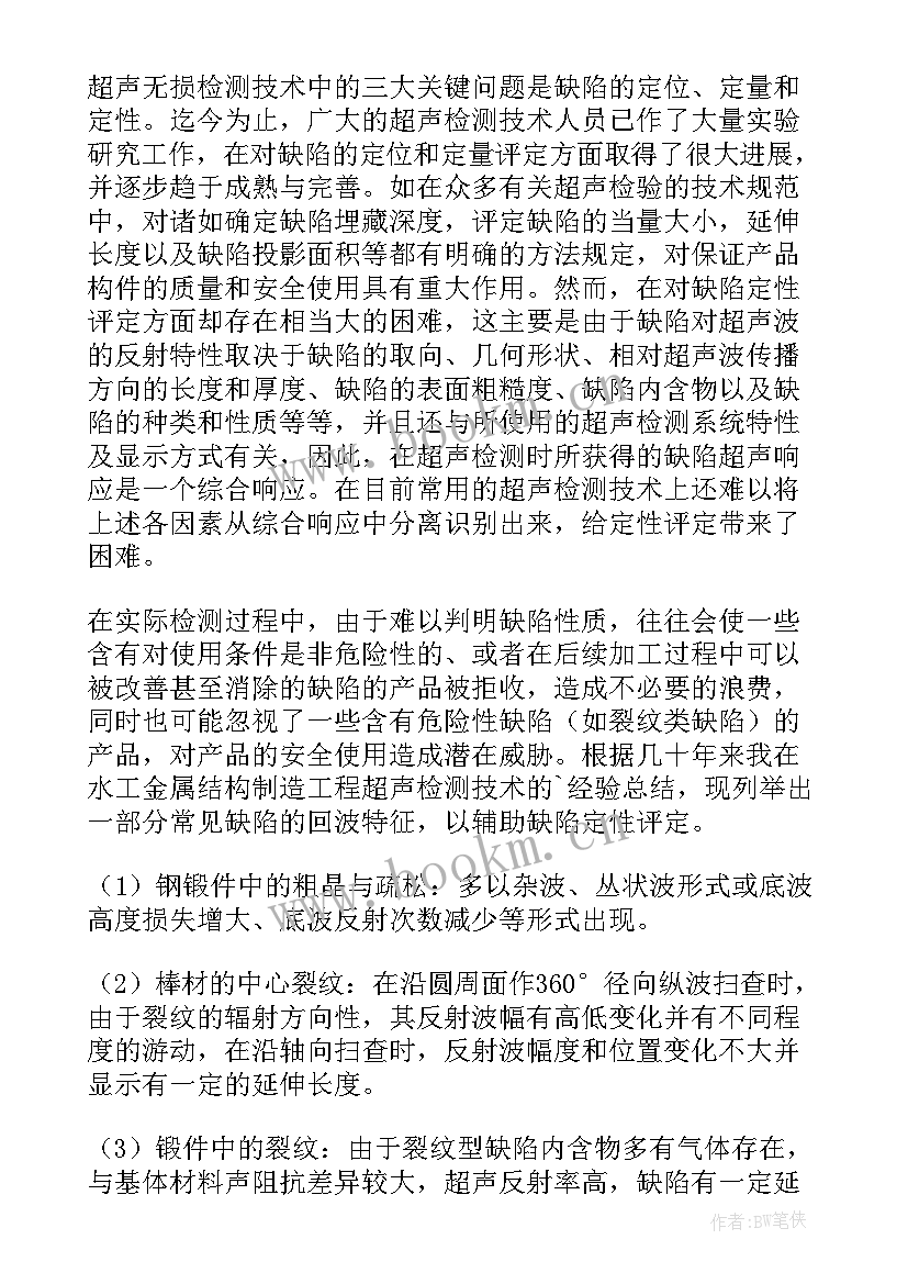 2023年项目部无损检测工作总结报告(大全5篇)